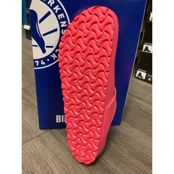 Birkenstock Mens 43/M10 Coral Pink Gizeh Eva Thong Sandals Slip On P3-6 - Picture 3 of 7